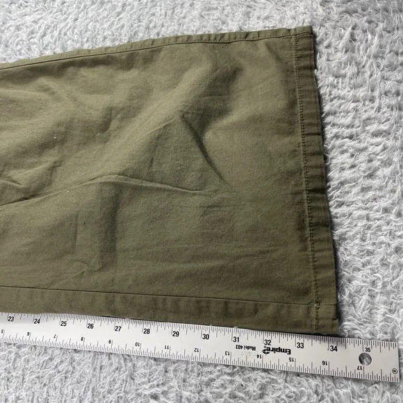 HM Divided Mens Olive Green Wide Leg Cargo Pants Size 14 New With Tags - Picture 9 of 11